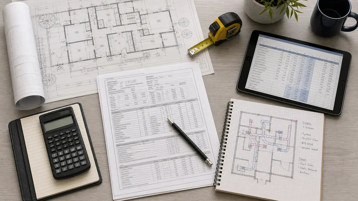 Room-by-room load calculation for a Woodland Hills ranch in 91367